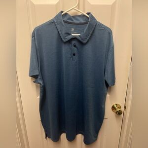 All In Motion men's performance stretch polo shirt Golf Polo Size XXL Navy Blue
